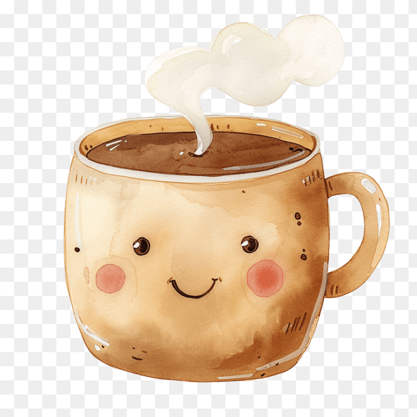 cute coffee mug clipart