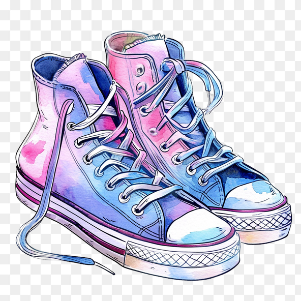 Converse all star Shoes clipart