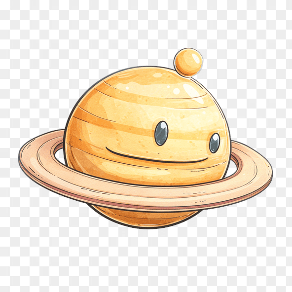 cartoon saturn clipart
