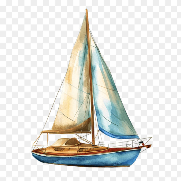 cute sailboat clipart