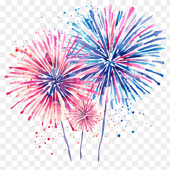 cute fireworks clipart