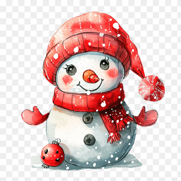 Cute Snowman Christmas Clipart