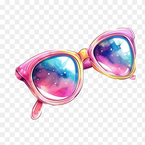 pink sunglasses clipart