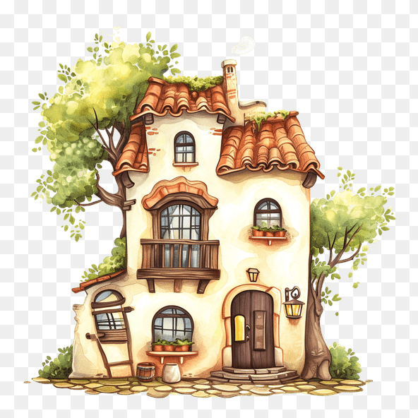 Cute Cartoon House Clipart