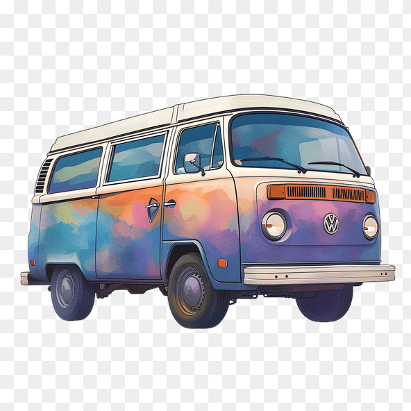 watercolor van clipart