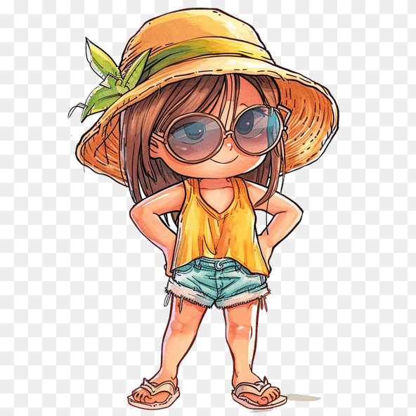 Summer Clothes girl clipart