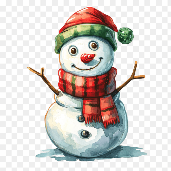 cute snowman clipart
