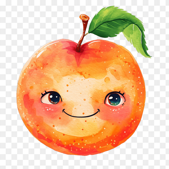 Cute Cartoon Apple Clipart