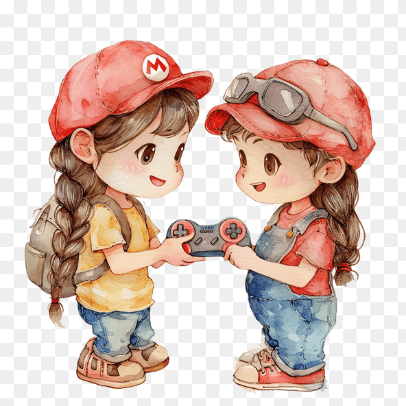 friendship girl clipart