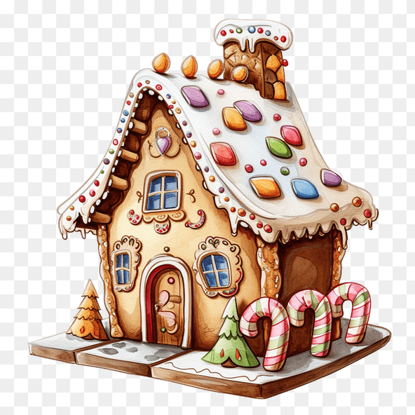 gingerbread house clipart