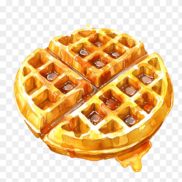 Syrupy Waffle Clipart