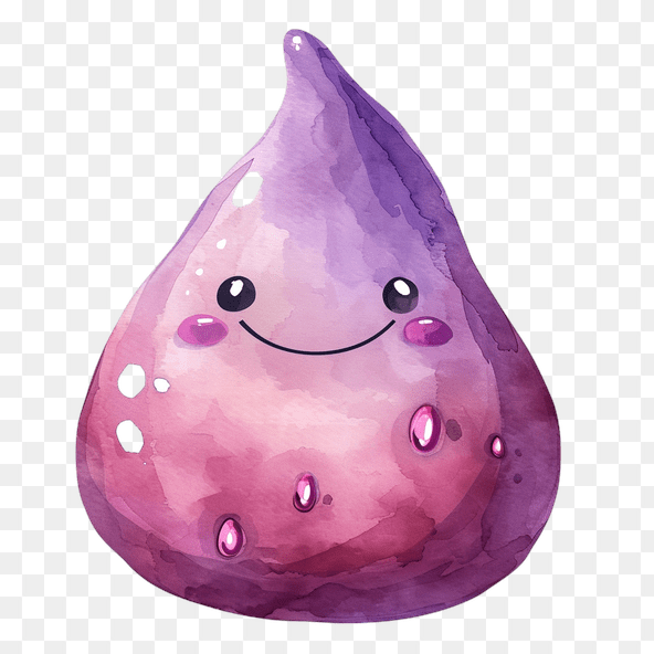 Cute Purple Fig Clipart