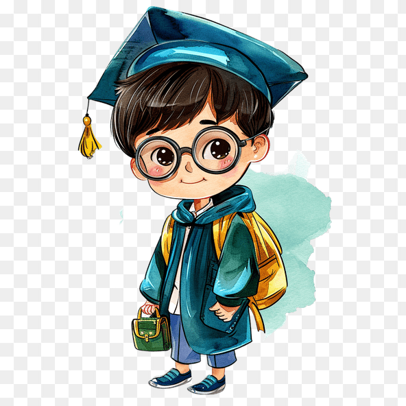 Cute Graduation Boy Clipart