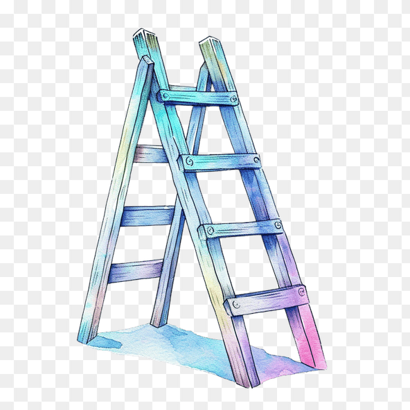 watercolor ladder clipart
