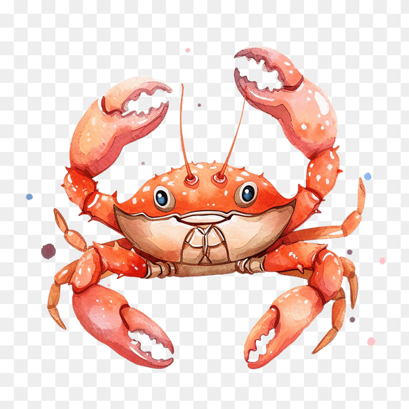 realistic crab clipart