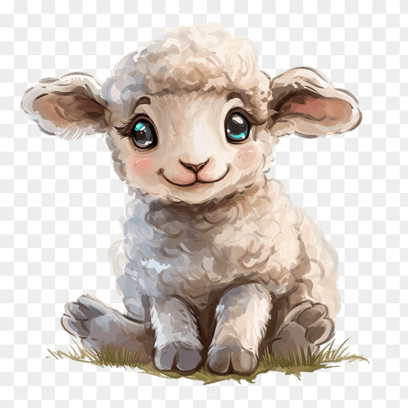 Cute Lamb Clipart Image