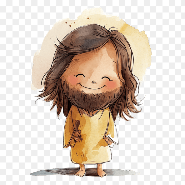 smiling Jesus clipart
