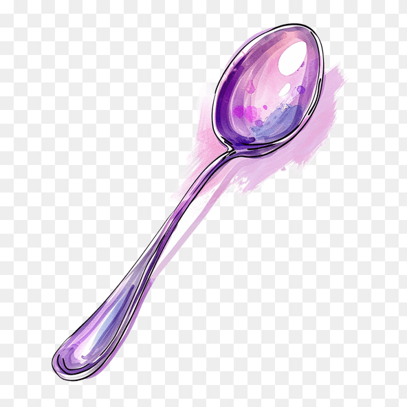 colorful spoon clipart