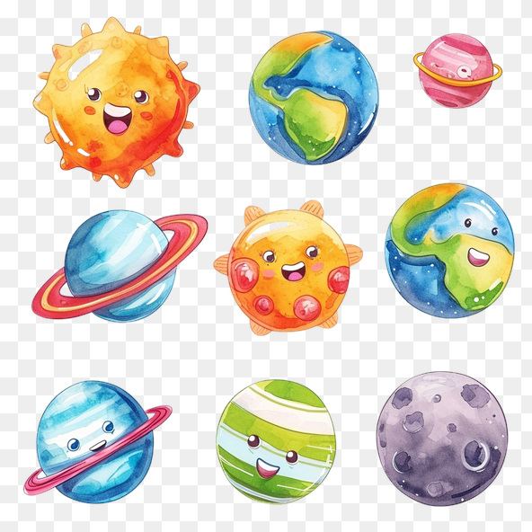 Planet set Clipart