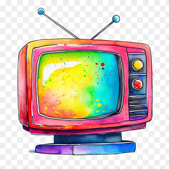 Retro television clipart