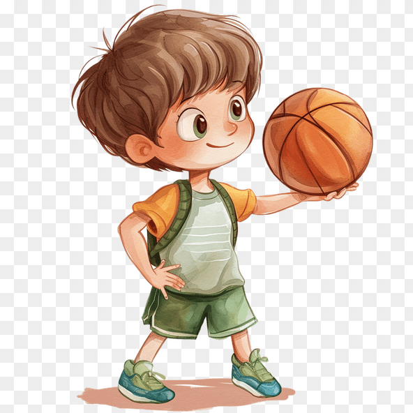 watercolor basketball clipart