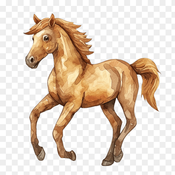 watercolor horse clipart