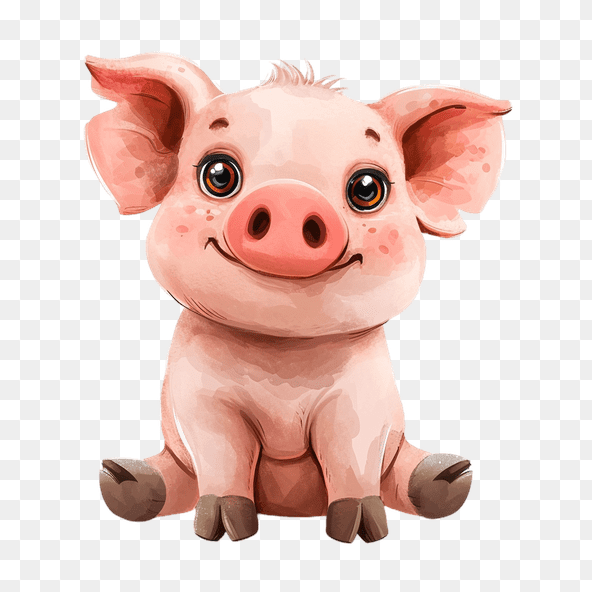 baby pig clipart