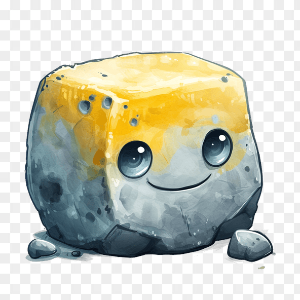 cute rock clipart