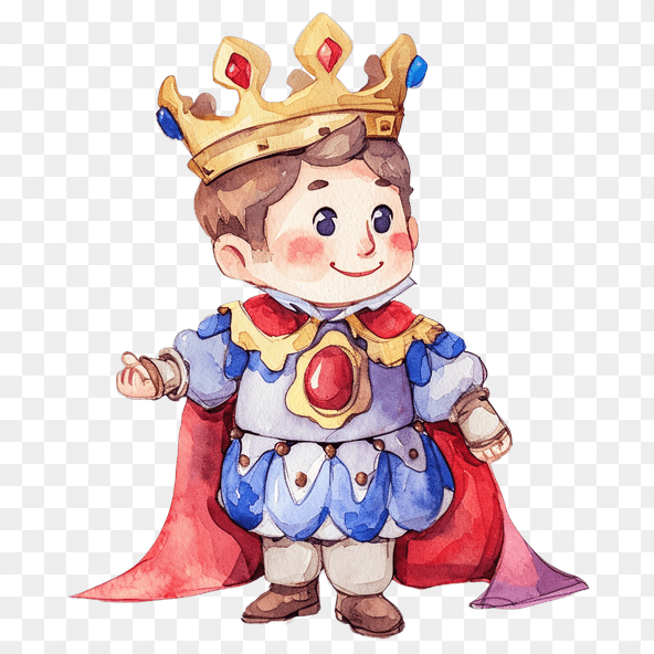 watercolor king clipart