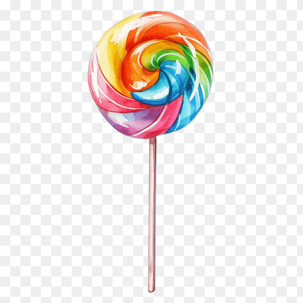 colorful lollipop clipart