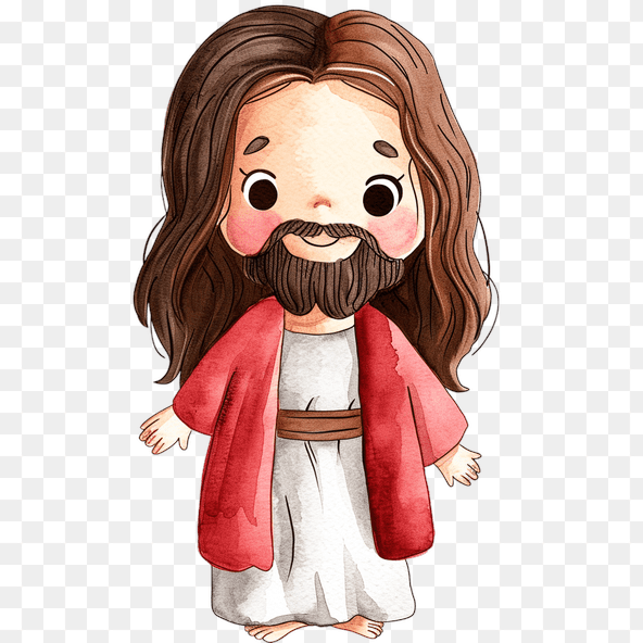 Cute Jesus Clipart Watercolor