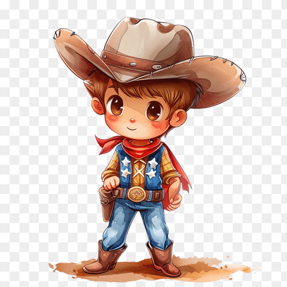 cute cowboy clipart