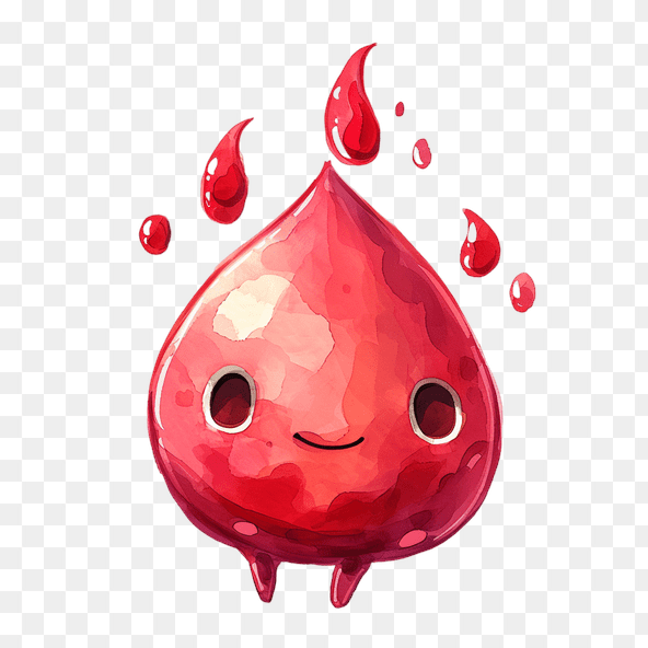 kawaii blood clipart
