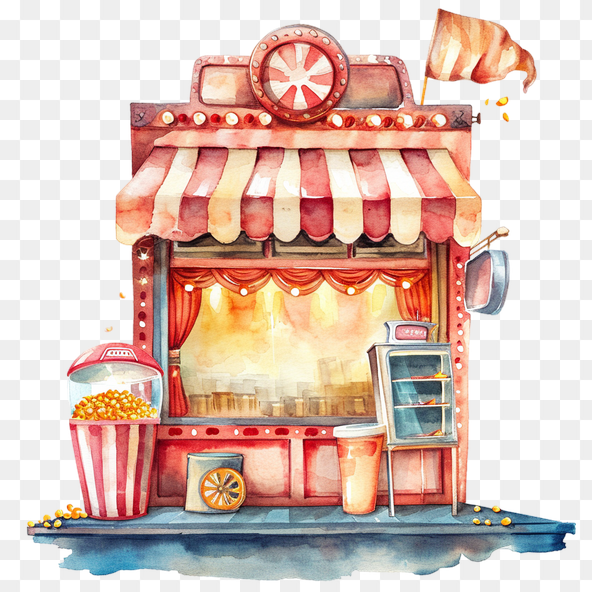 circus tent movie theater clipart