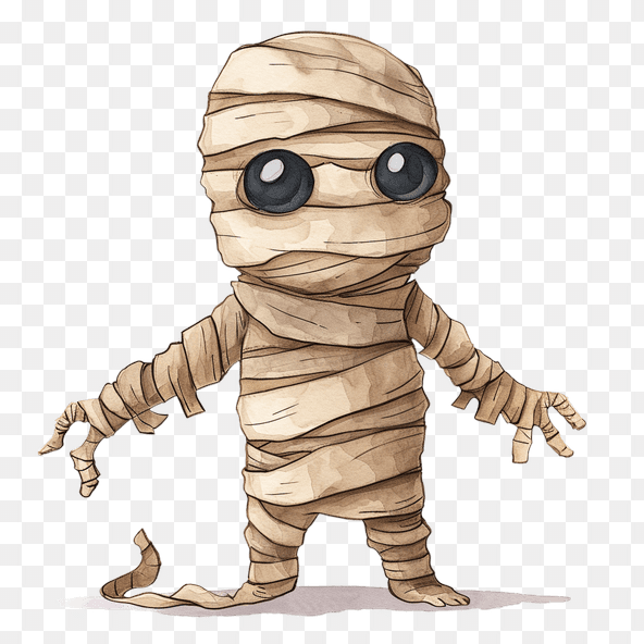 Cute Mummy Halloween Clipart