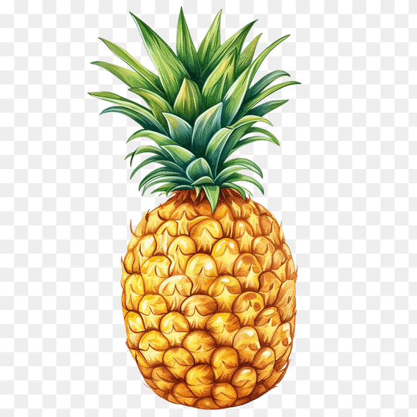 Watercolor Pineapple Clipart