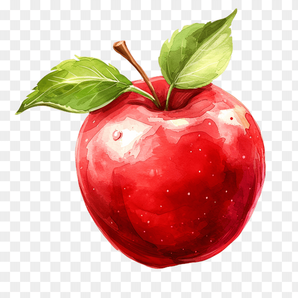 red apple clipart