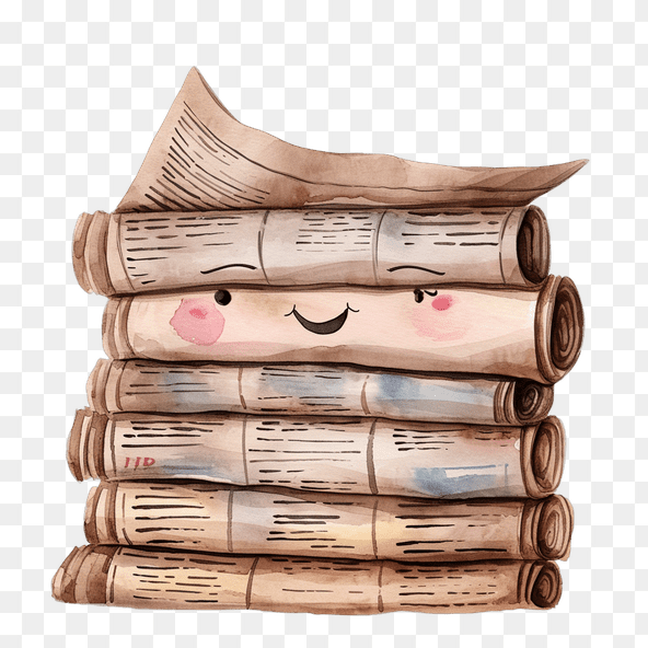 roll newspaper clipart