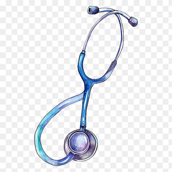 watercolor stethoscope clipart