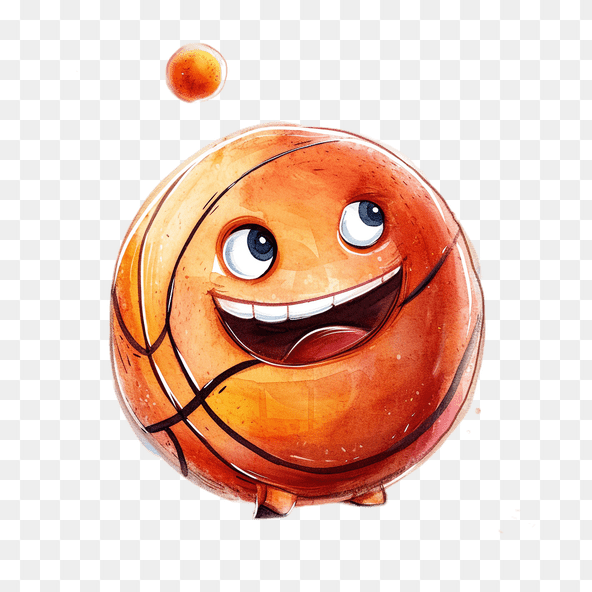 Funny basketball clipart