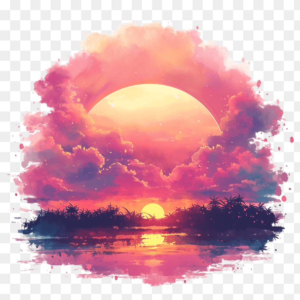 sunset clipart