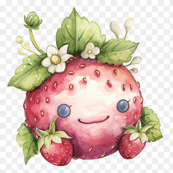 cute strawberry clipart