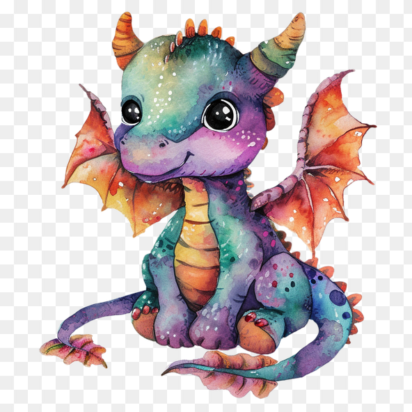 cartoon dragon clipart