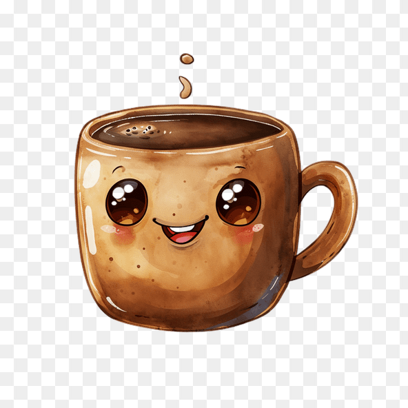 Cute Cartoon Coffee Mug Clipart