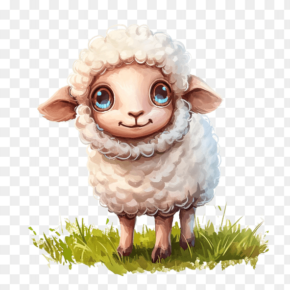 Cute Baby Sheep Clipart