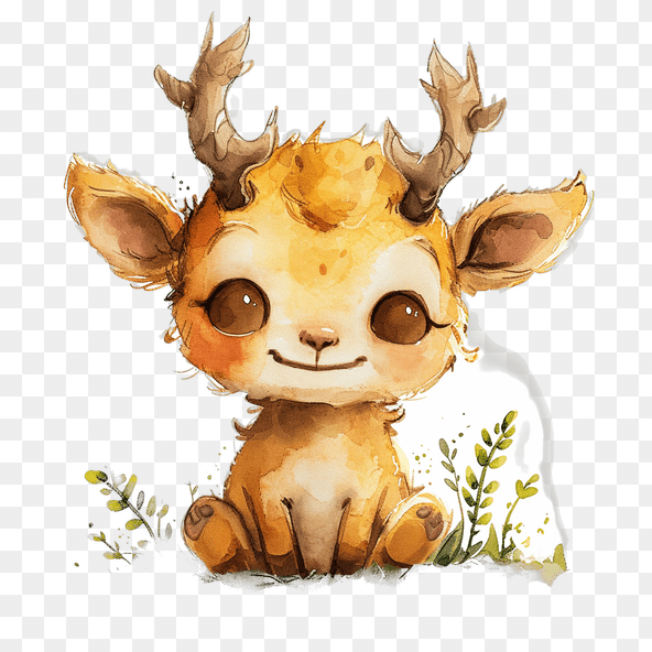 cute cartoon deer