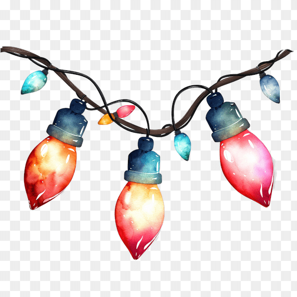 christmas lights clipart