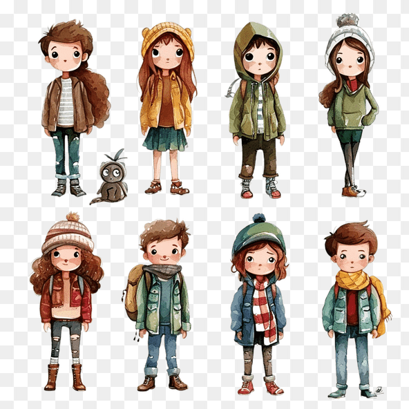 children's book illustration characters clipart