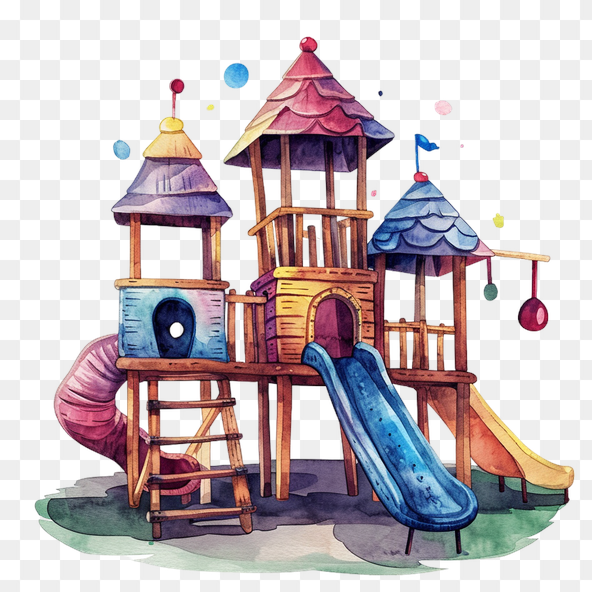 watercolor playground clipart