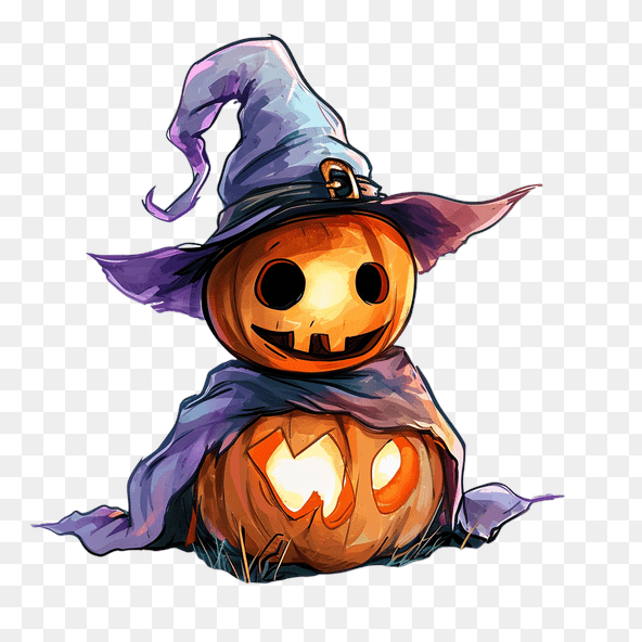 Smiling Pumpkin Halloween Clipart